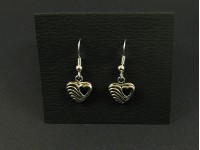 Boucles d'oreilles coeurs ajourés