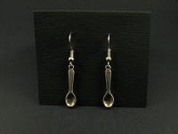 Boucles d'oreilles cuillères argentées