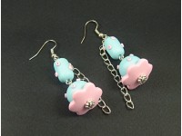 Boucles d'oreilles fleurs martiennes