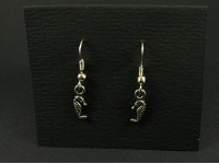 Boucles d'oreilles hippocampes en métal argenté