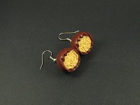 Boucles d'oreilles artisanales maltesers