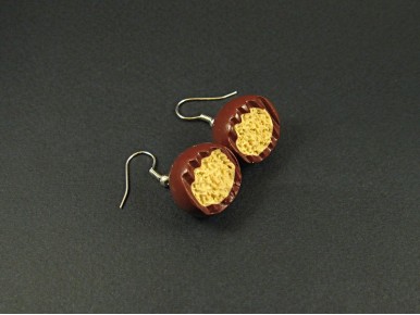 Boucles d'oreilles artisanales maltesers