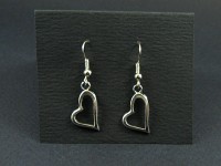 Boucles d'oreilles coeurs penchés