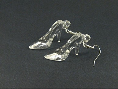 Boucles d'oreille chaussures de Cendrillon