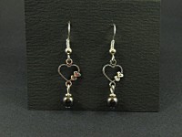 Boucles d'oreilles hématites véritables