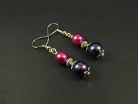 Boucles d'oreilles en perles de verre