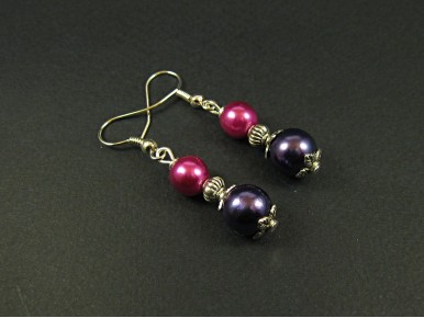 Boucles d'oreilles en perles de verre