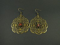 Boucles d'oreilles fantaisie XXL modèle oriental