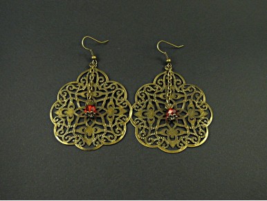 Boucles d'oreilles fantaisie XXL modèle oriental