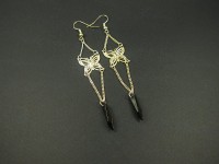 Boucles d'oreilles papillon vole