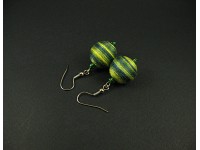 Boucles d'oreilles perles en fil de coton