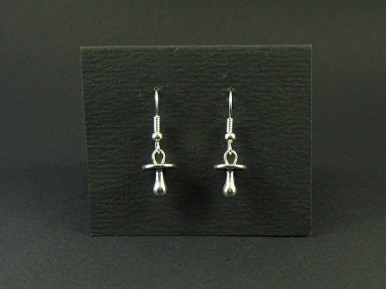 Boucles d'oreilles fantaisie tétines métalliques