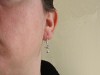 Boucles d'oreilles fantaisie tétines métalliques