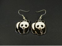 Boucles d'oreilles panda
