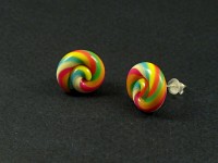 Boucles d'oreilles artisanales très colorées