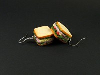Boucles d'oreilles sandwichs gourmands