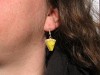 Boucles d’oreilles gourmandes part de tarte au citron