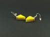 Boucles d’oreilles gourmandes part de tarte au citron