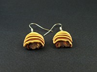 Boucles d'oreilles chocolats fourrés