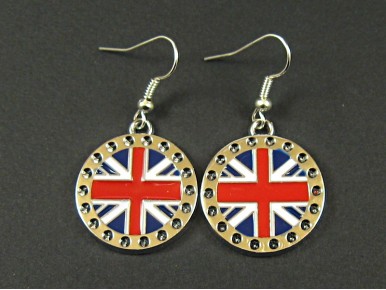 Boucles d'oreille drapeau anglais