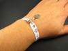 Bracelet fantaisie ruban et breloque cupcake