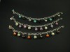 Bracelets fantaisie en chaine métallique décoré de pampilles perles nacrées