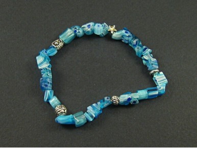 Bracelet bleu taille adulte