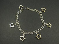 Bracelet fantaisie breloques étoiles