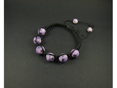 Bracelet shamballa violet