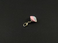 Charm artisanal toupie pastel en Fimo