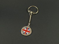 Porte-clés breloque drapeau anglais coloré