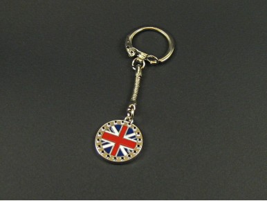 Porte-clés breloque drapeau anglais coloré
