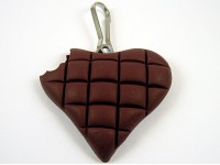 Coeur chocolat croqué