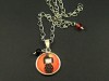 Collier fantaisie pendentif kokeshi