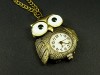 Collier bronze avec un pendentif montre chouette