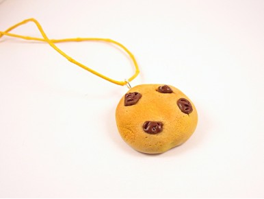 Collier cookie doré