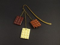 Marque-pages artisanale trio de tablette de chocolat