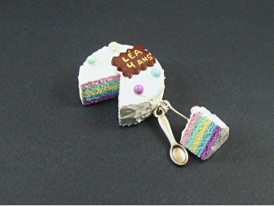 Magnet gâteau d'anniversaire avec inscription personnalisable