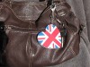Bijou de sac avec miroir coeur anglais et son porte-clé